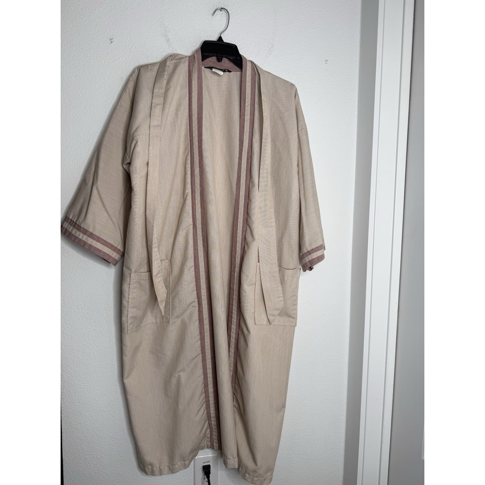 Vintage Mens Kimono Robe W Tie Smoking Jacket One Size Fits All USA